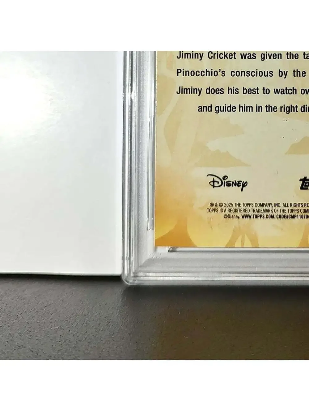 Jiminy Cricket 2025 Topps Disney #FF-2 Furry Friends Card Pinocchio PSA 9